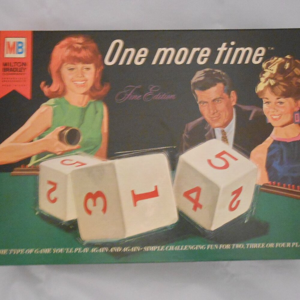 Vintage (1967) Milton Bradley One More Time Fine Edition Board Game, Complete